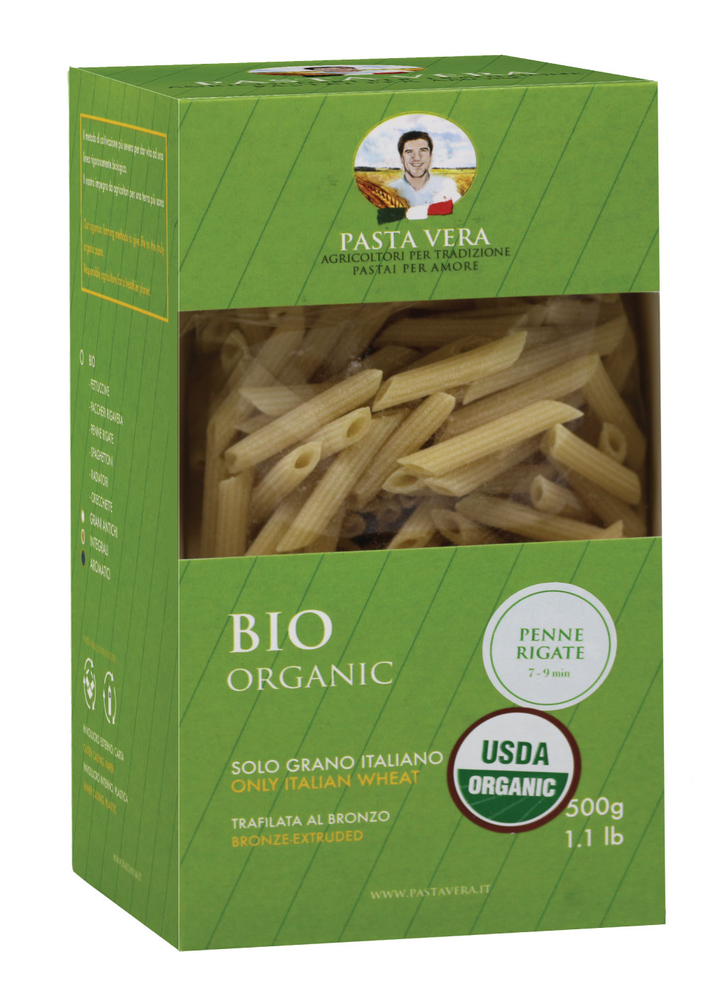 Pasta Vera Penne Rigate Organic Pasta - Artisanal Italian Foods