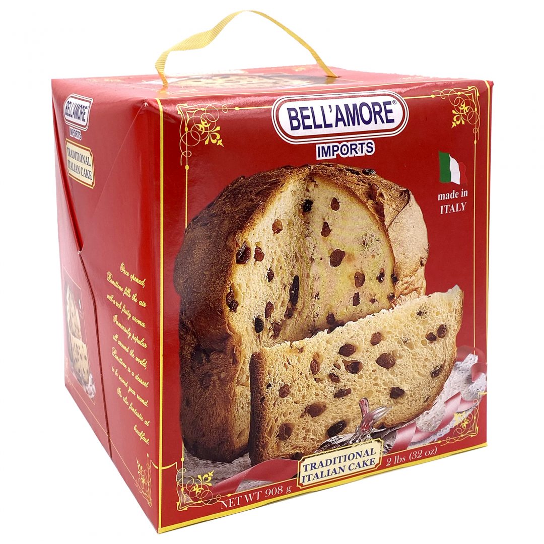 Bell’Amore Panettone Bread Large Traditional Italian Cake 2lbs ...