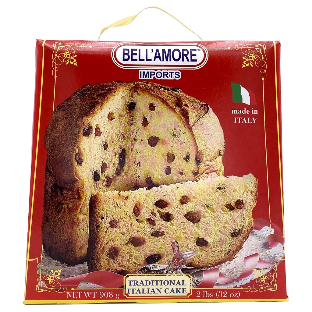 Bell’Amore Panettone Bread Large Traditional Italian Cake 2lbs ...