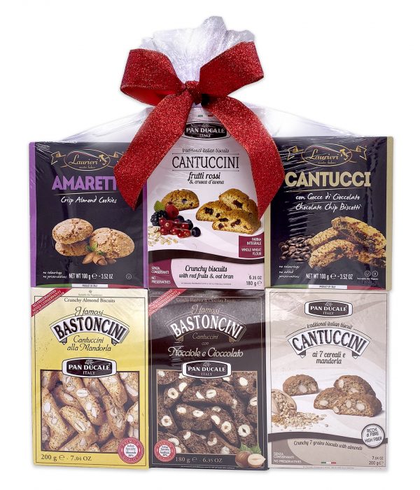 Italian Biscotti Cookies Gift Basket Set