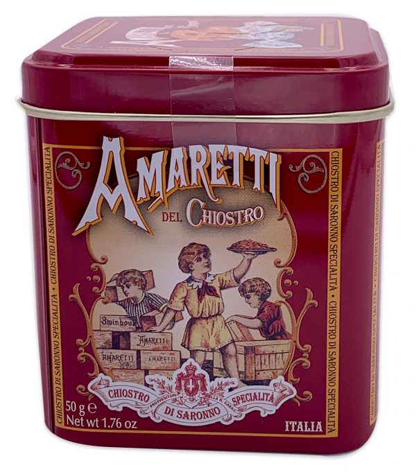 Amaretti Del Chiostro Cookies Mini Cube Tin 50g