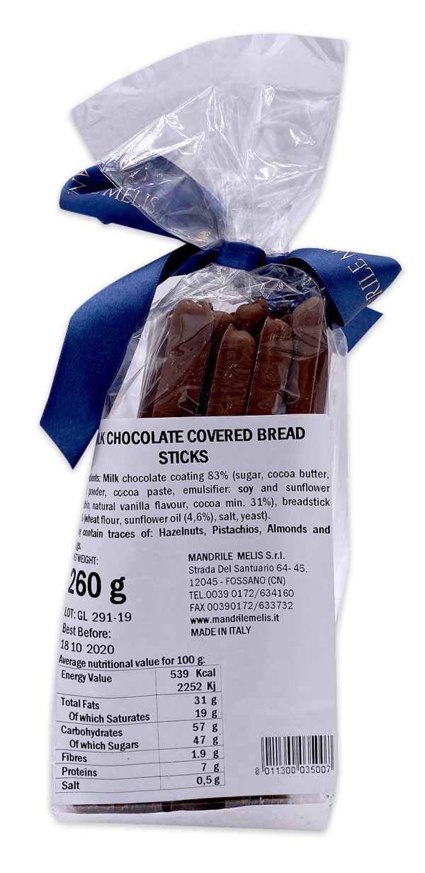 Mandrile Melis Italian Milk Chocolate Covered Breadsticks 01