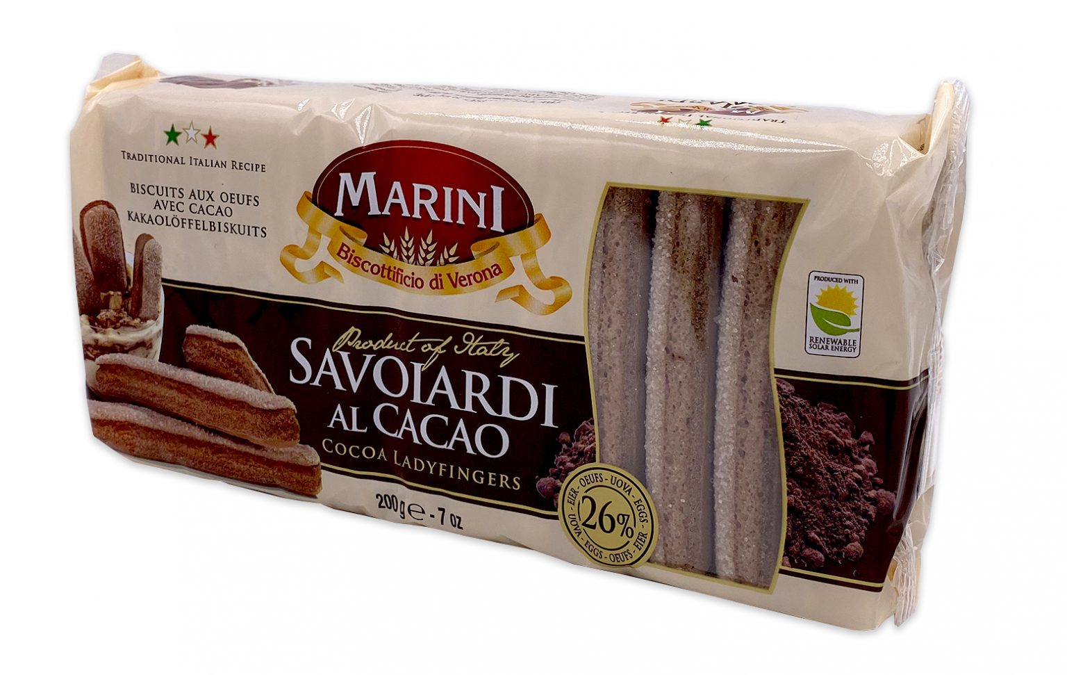 Marini Italian Chocolate Ladyfingers Cookies Savoiardi Al Cacao