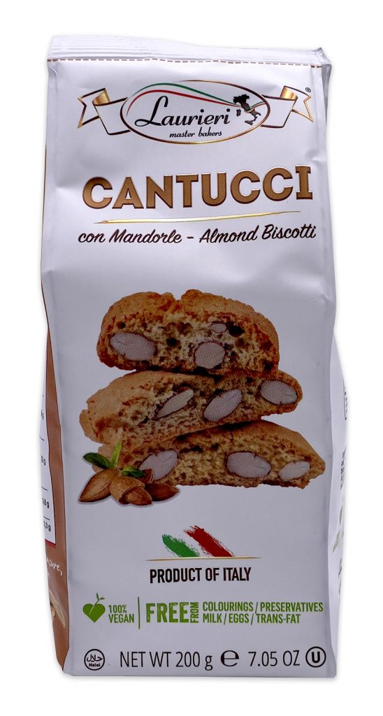 Laurieri Traditional Italian Almond Biscotti 200g - Artisanal Italian Foods