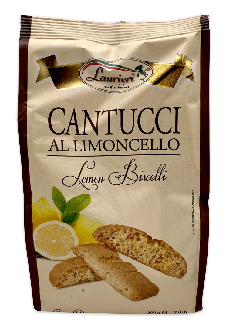 Laurieri Lemon Biscotti Cantucci Al Limoncello 200g - Artisanal Italian ...