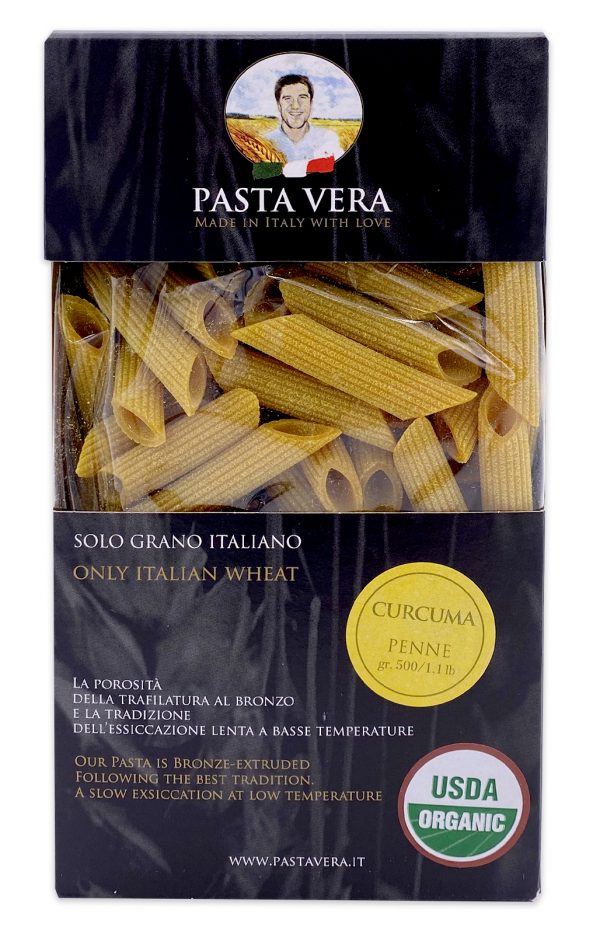 Pasta Vera Italian Organic Curcuma Penne Turmeric Pasta 03